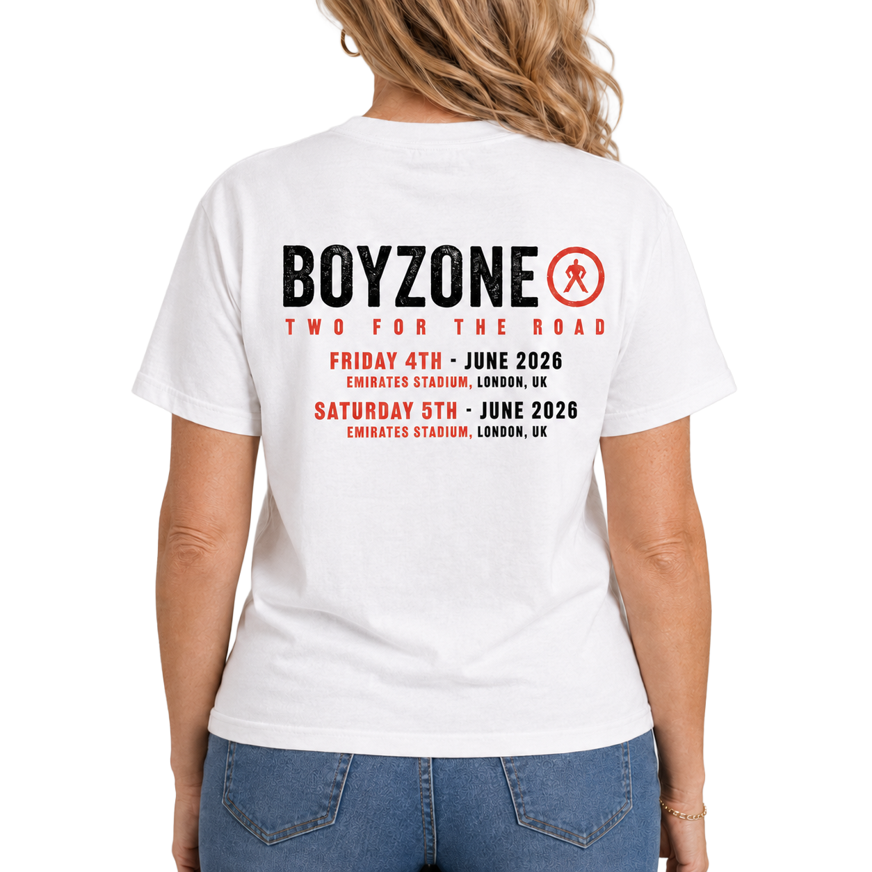 Two For The Road White Tour Tee