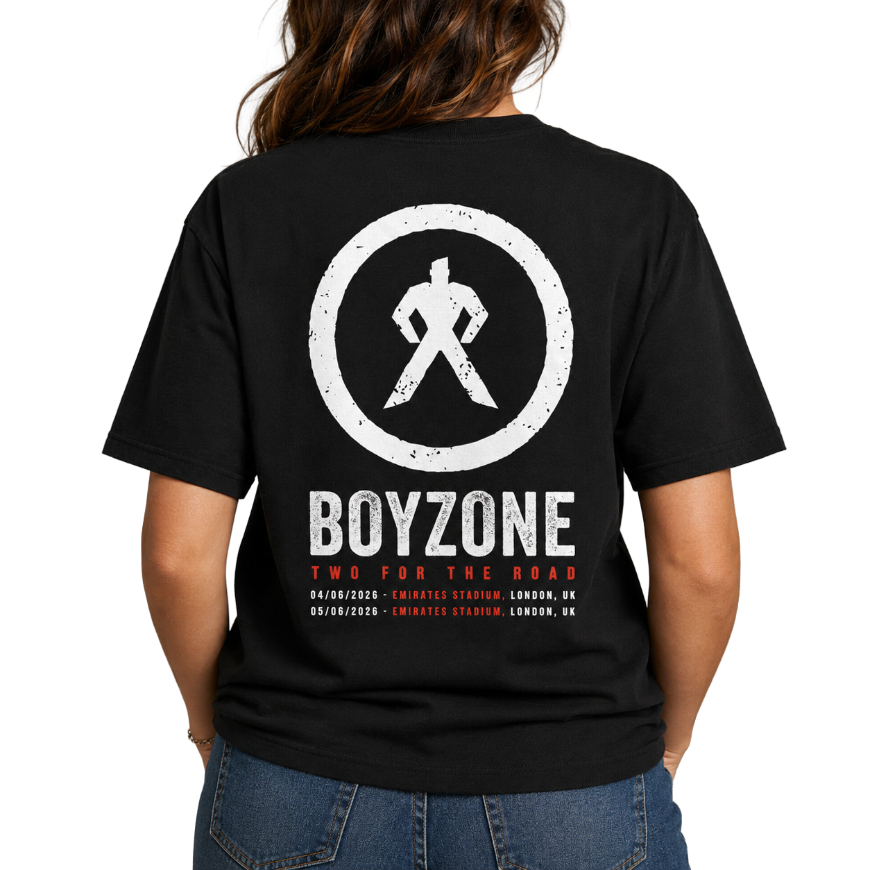 Two For The Road Black Tour Tee