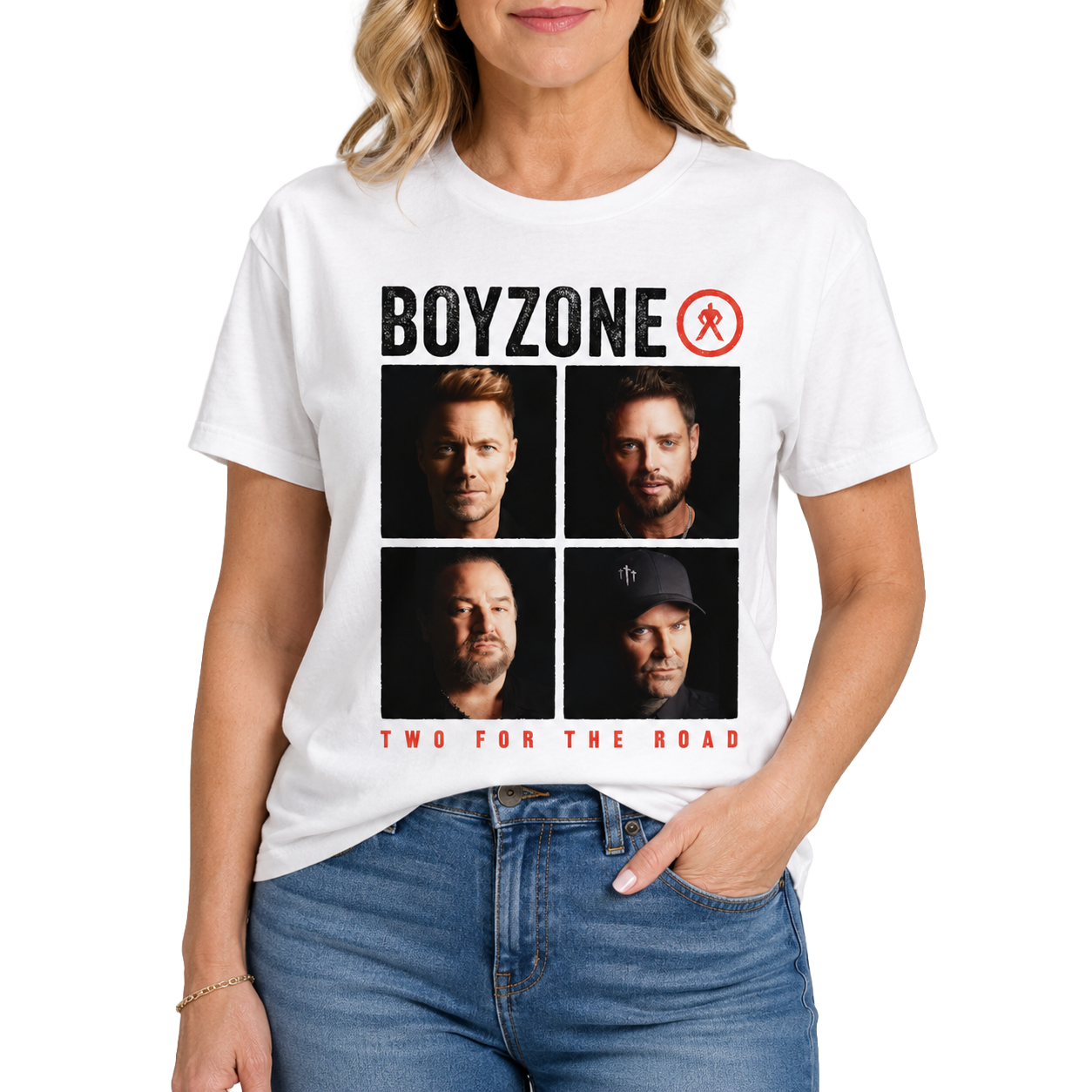 Two For The Road White Tour Tee