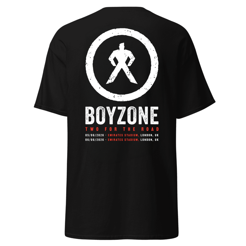 Two For The Road Black Tour Tee