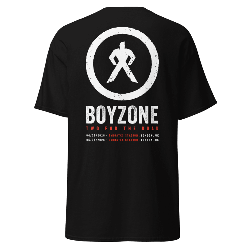 Two For The Road Black Tour Tee