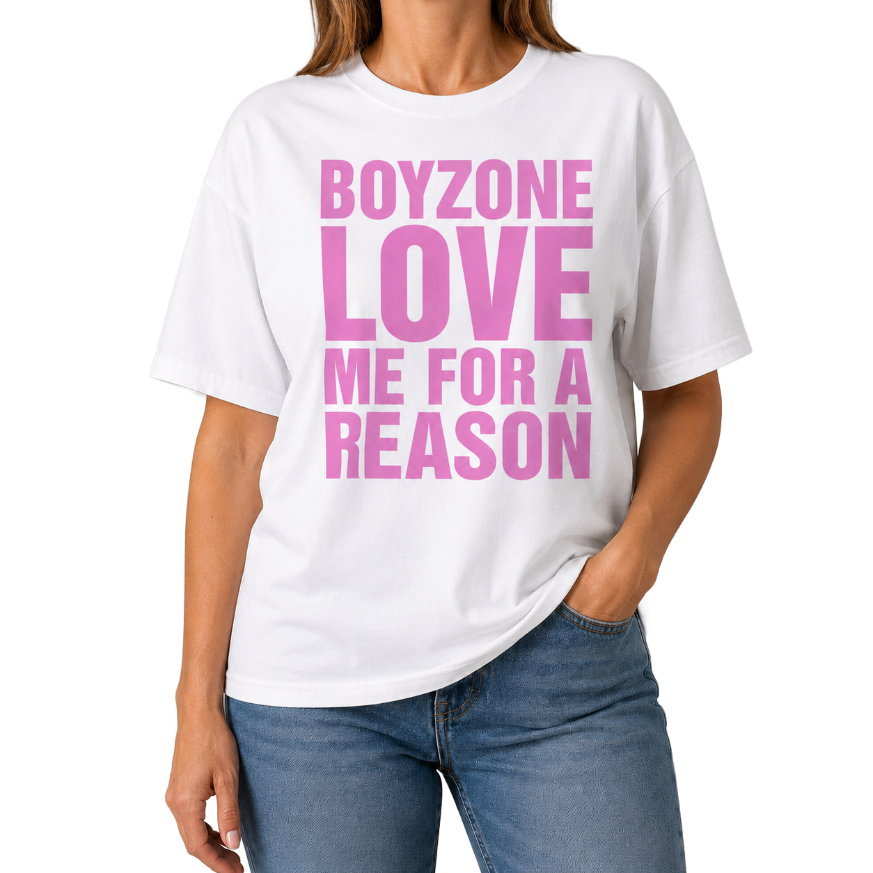 Love Me For A Reason White Tee