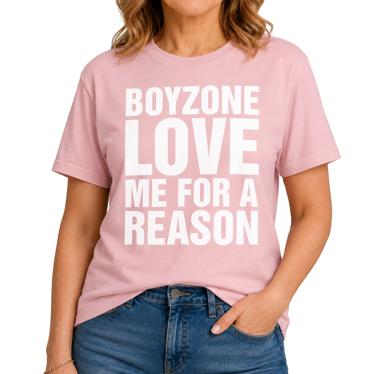 Love Me For A Reason Pink Tee